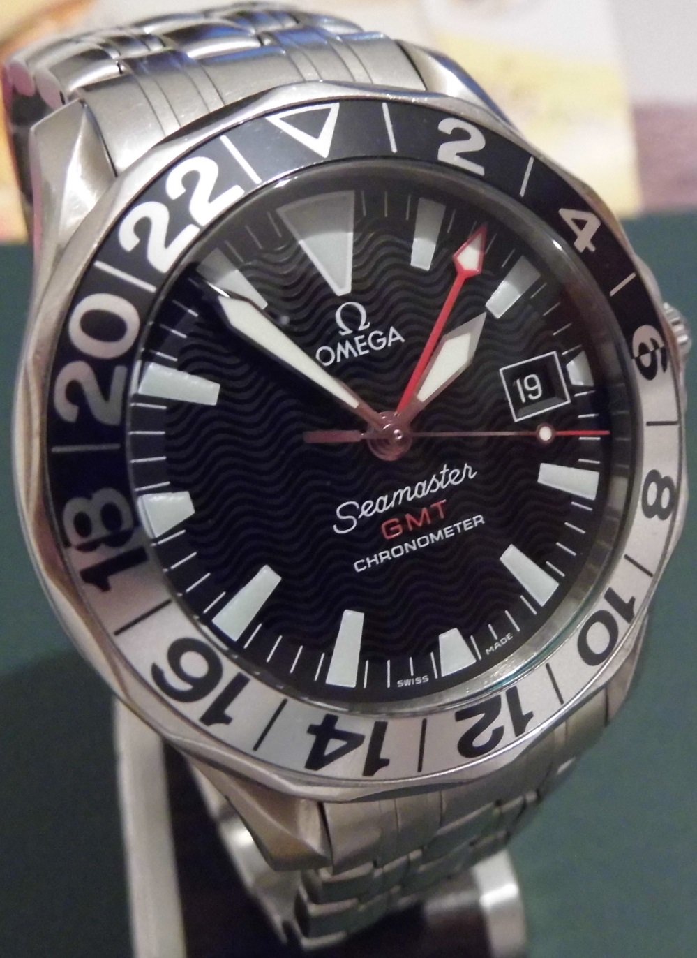Omega Seamaster GMT 50 Years, Black Dial, Bracelet