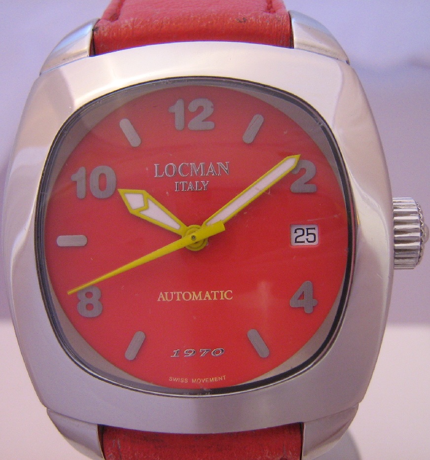 Locman 1970 Automatic, Red Dial With Red Strap