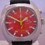 Locman 1970 Chronograph, Red Dial With Black Strap
