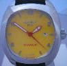 Locman 1970 Automatic Watch, Yellow Dial With Rubber Strap