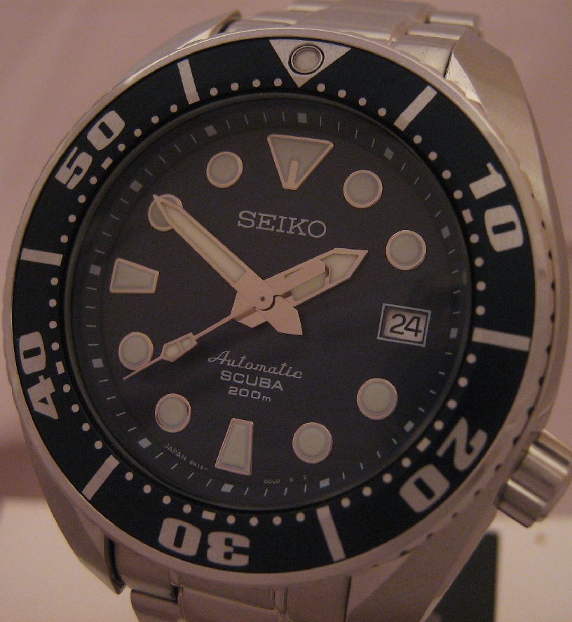 Seiko Scuba Prospex Sumo, Blue Dial, Steel Bracelet