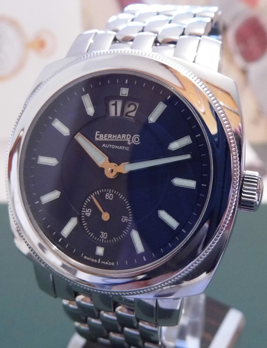 Eberhard & Co Boucanier Grande Date, Black Dial, Bracelet