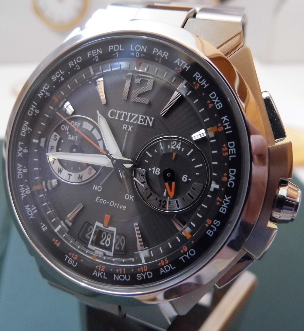 Citizen Satellite Wave, Black Dial, Bracelet