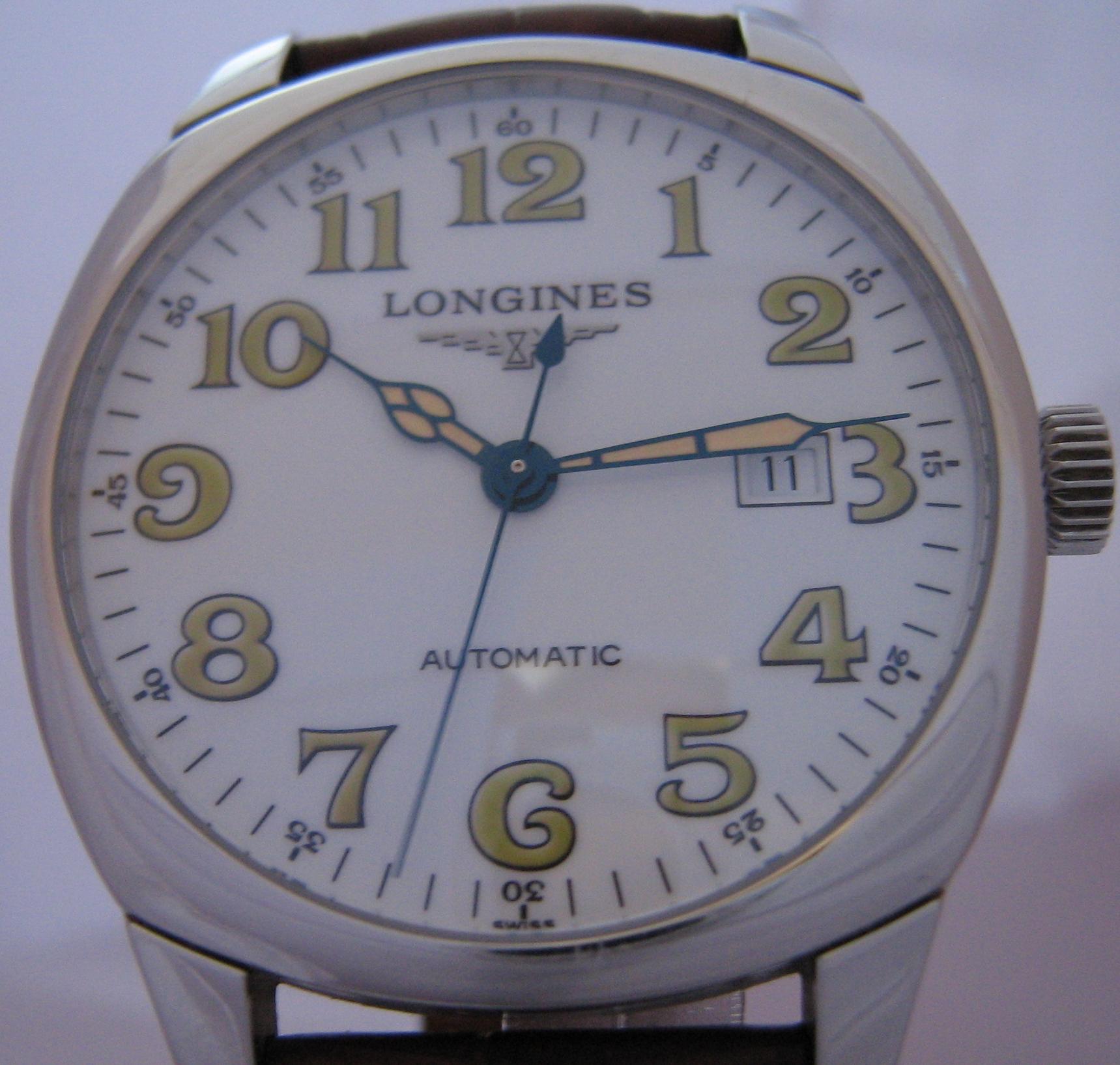 Longines Spirit Automatic, White Dial With Leather Strap