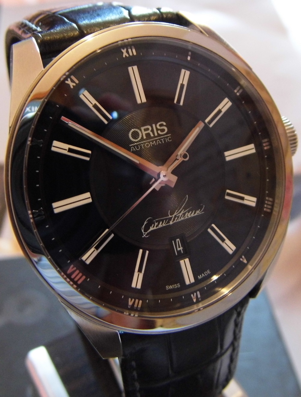 Oris Oscar Peterson Ltd Edition, Black Dial, Leather Strap