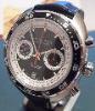 Hamilton Pan Europ Chronograph, Black Dial, Leather Strap