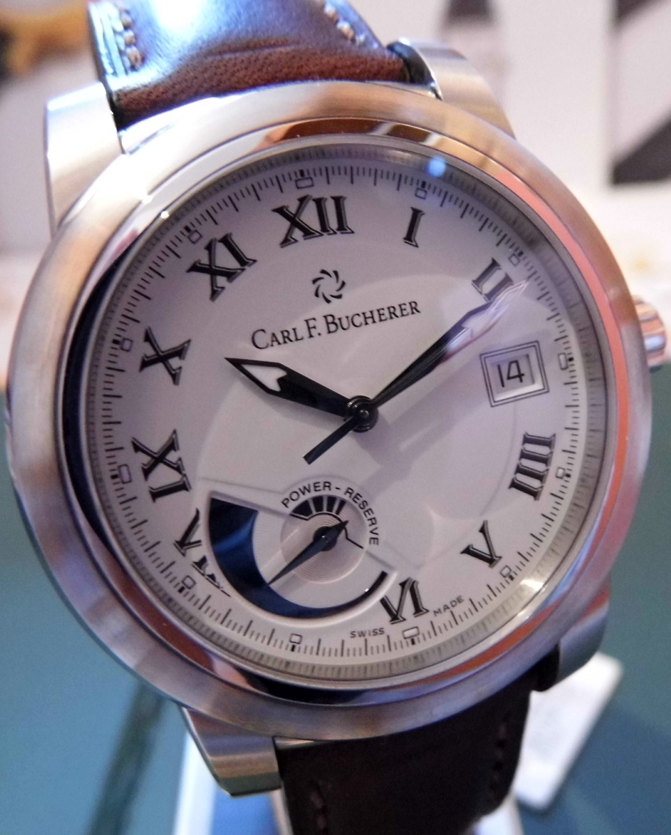 Carl F. Bucherer Patravi Power Reserve, White Dial, Strap