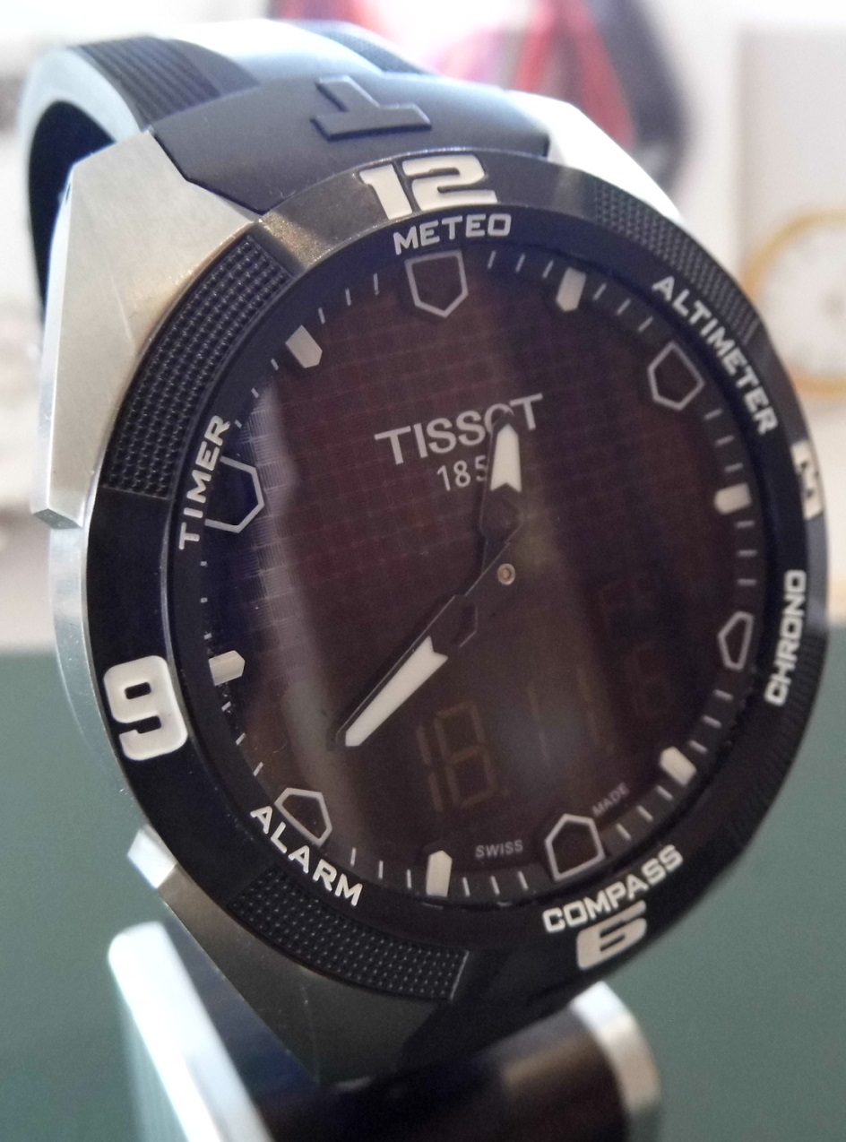 Tissot T-Touch Solar Expert, Black Dial, Rubber Strap