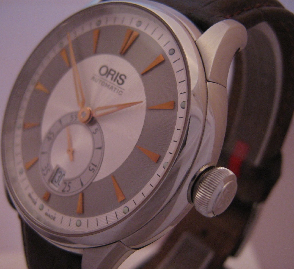 Oris Artelier Small Seconds, Silver Dial With Leather Strap