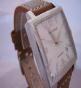 Louis Erard La Carree Automatic Watch, Mother Of Pearl Dial With Leather Strap 