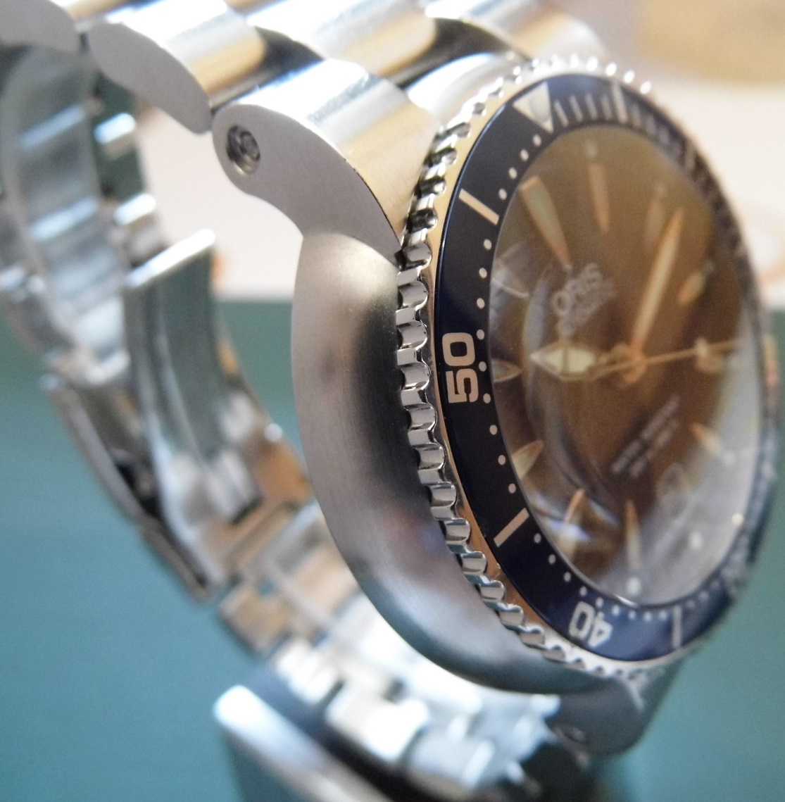 Oris TT1 Divers Watch, Blue Dial With Stainless Steel Bracelet