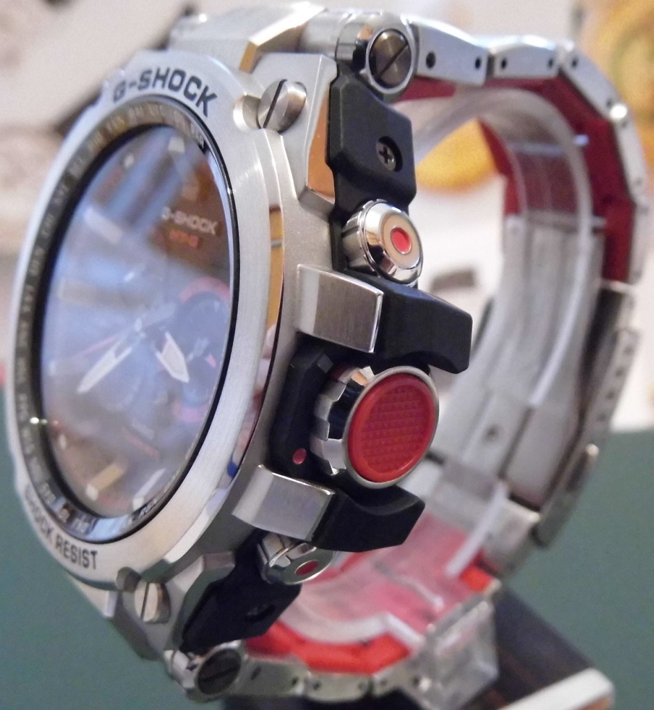 Casio G Shock MTGS1000D, Black Dial, Steel Bracelet