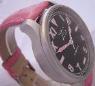 TCM Airfirst Pink Watch, Black Dial With 3 Straps