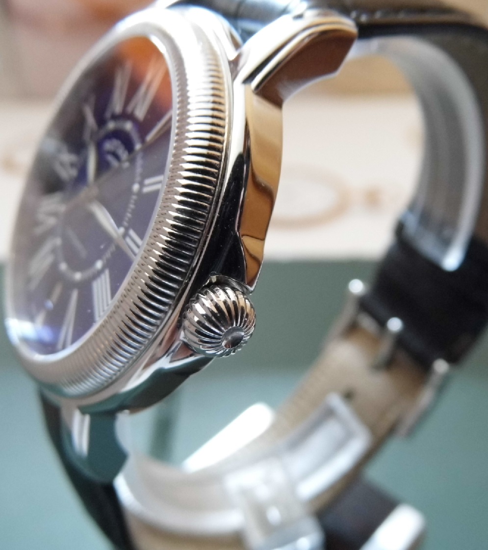 Rotary Elite Ltd Edition, Blue Dial, Black Leather Strap