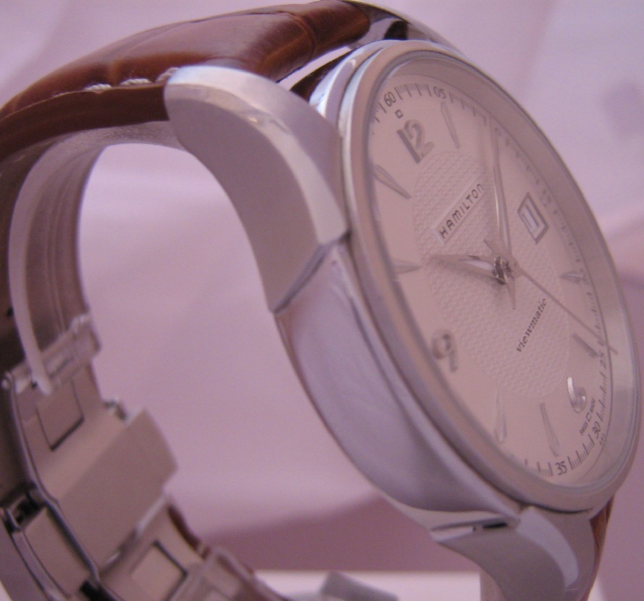 Hamilton Jazzmaster Viewmatic, Silver Dial With Leather Strap