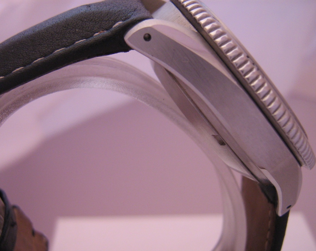 Eterna Airforce III Chronograph, Black Dial, Leather Strap