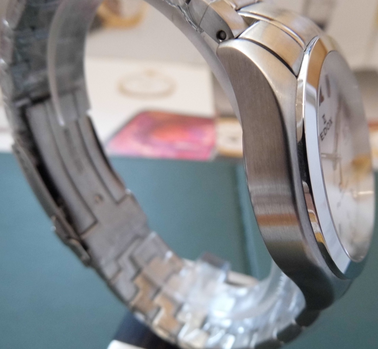 Edox C1 Quartz, Silver Dial, Bracelet