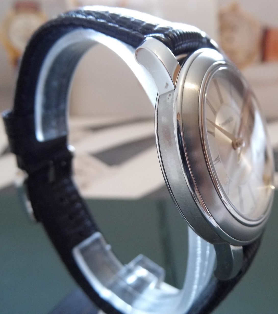 Tiffany Mark Automatic Chronometer, Silver Dial, Leather Strap