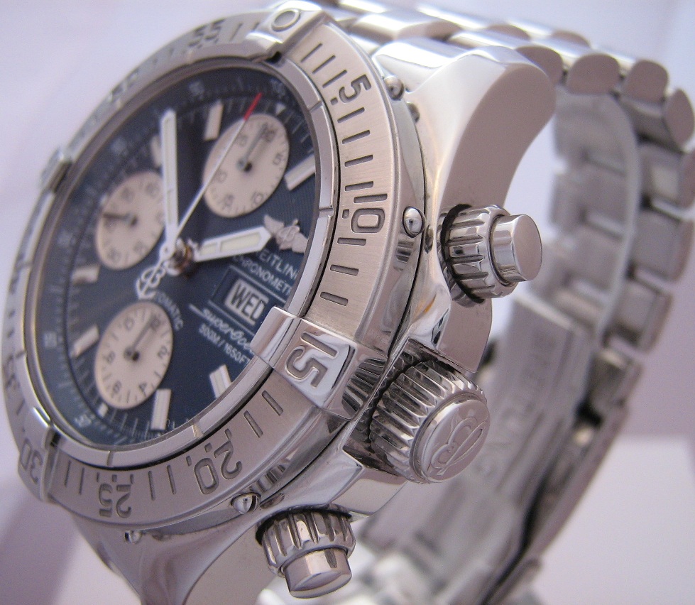 Breitling SuperOcean Chronograph, Blue Dial With Bracelet