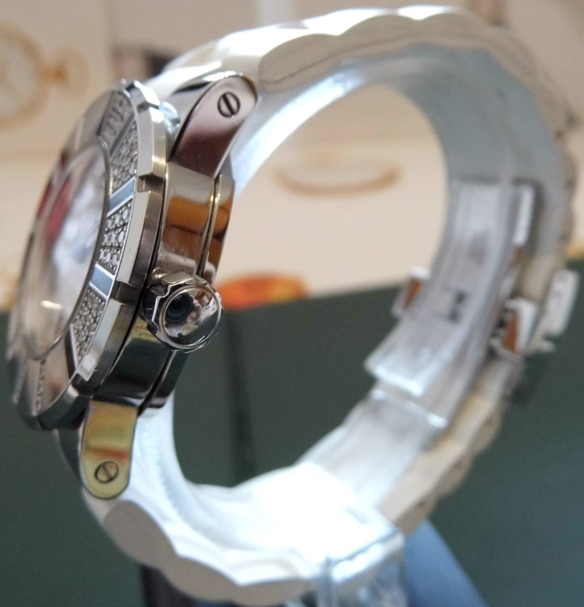 Chaumet Class One Diamonds, White Dial, Rubber Strap