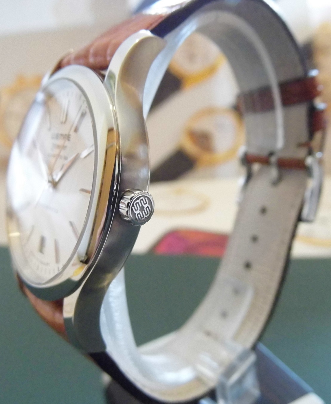 Wempe Zeitmeister Chronometer, White Dial, Leather Strap