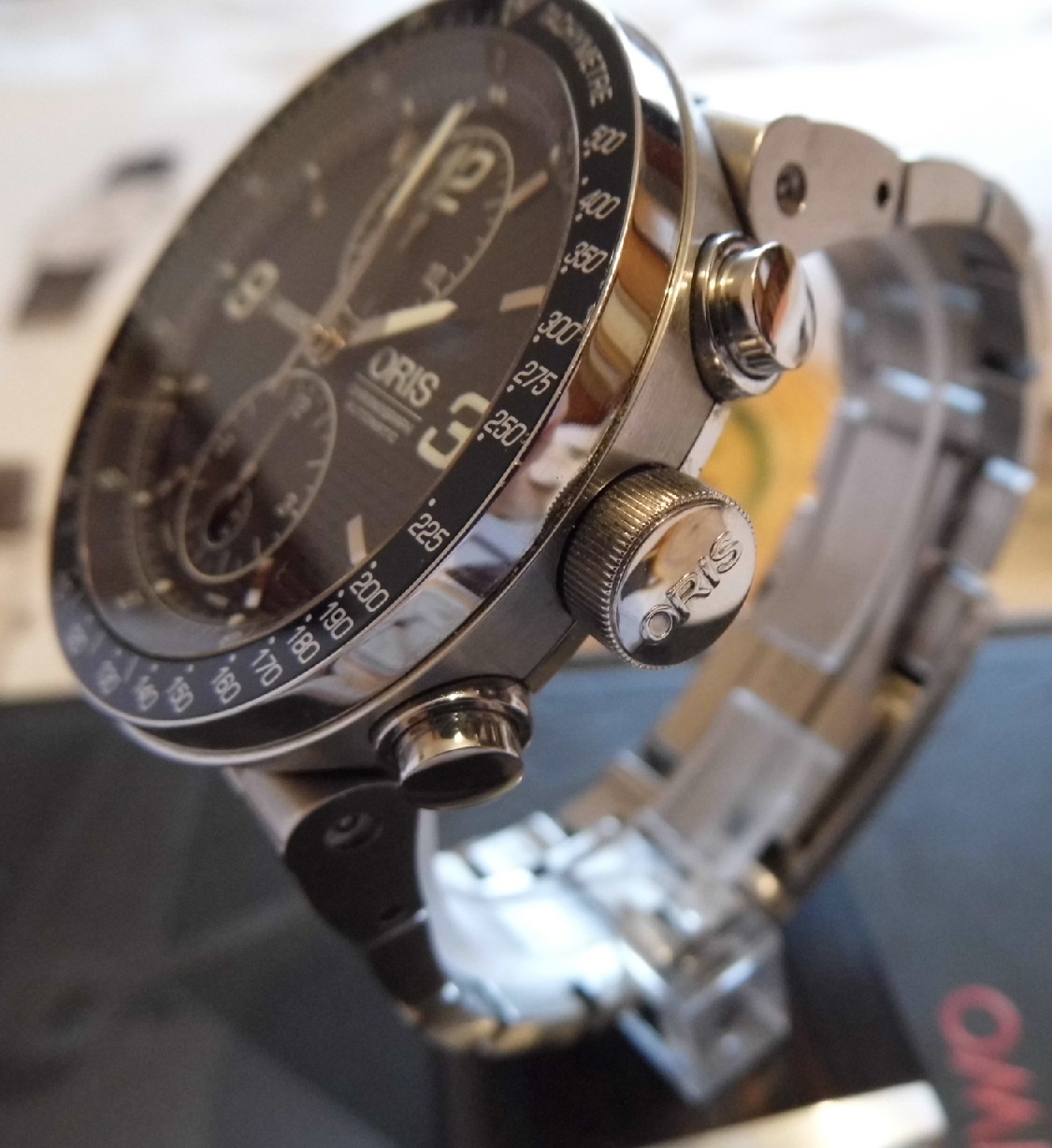 Oris Williams F1 Chronograph, Blue Carbon Dial With Bracelet