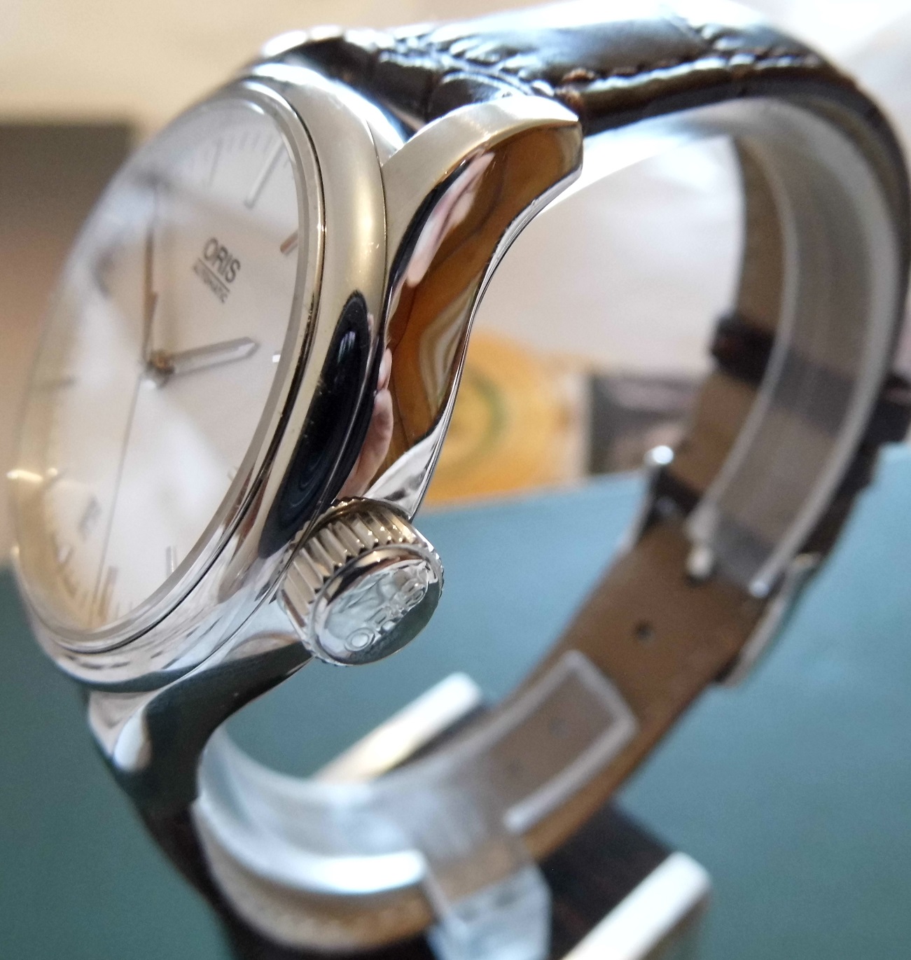 Oris Classic Date, White Dial, Brown Leather Strap