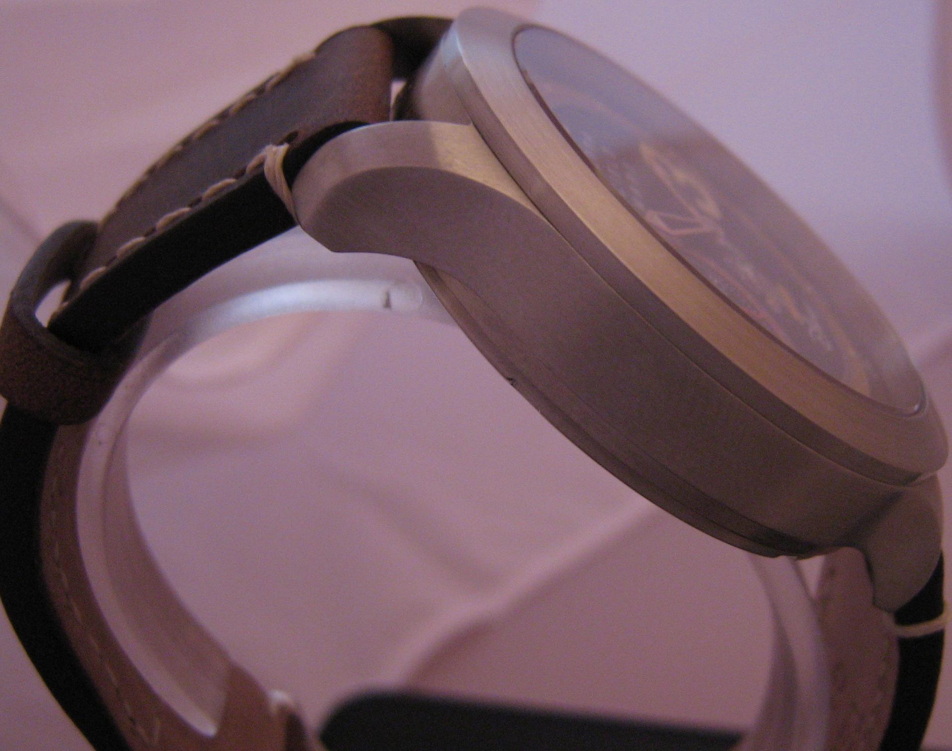 Topolino Aviatore Disney Hand Winding Watch, Black Dial With Leather Strap