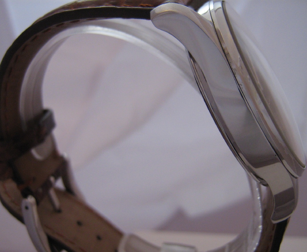 TCM Milano Solo Tempo Hand Winding, Silver Dial, Leather Strap