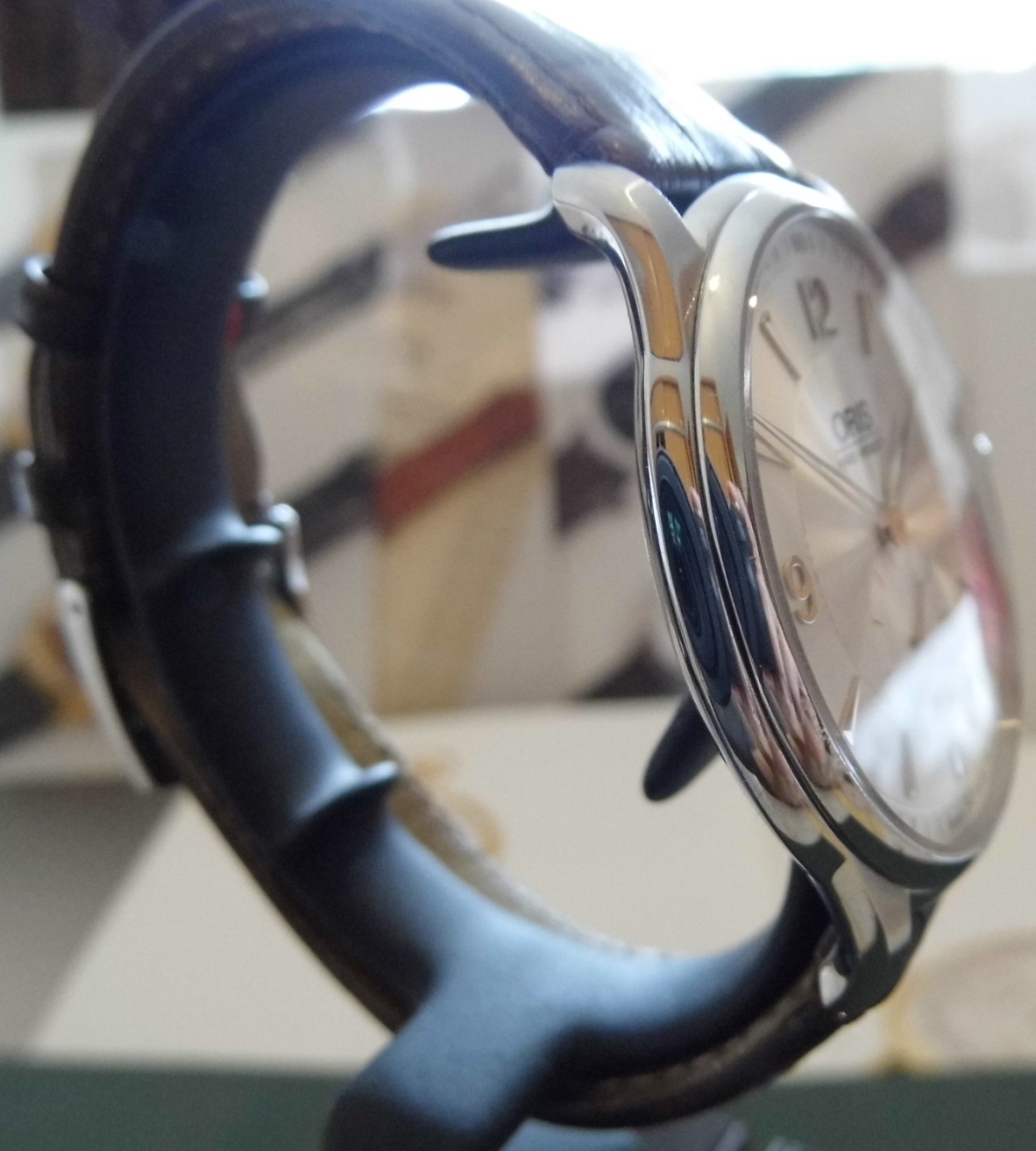 Oris Artelier Hand Winding, Silver Dial, Brown Leather Strap