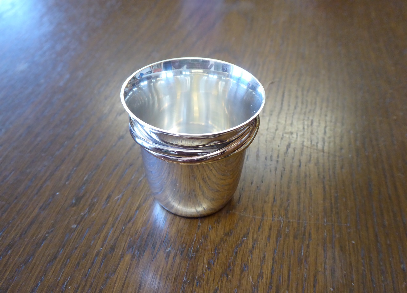 A Cartier Trinity Sterling Silver Cup