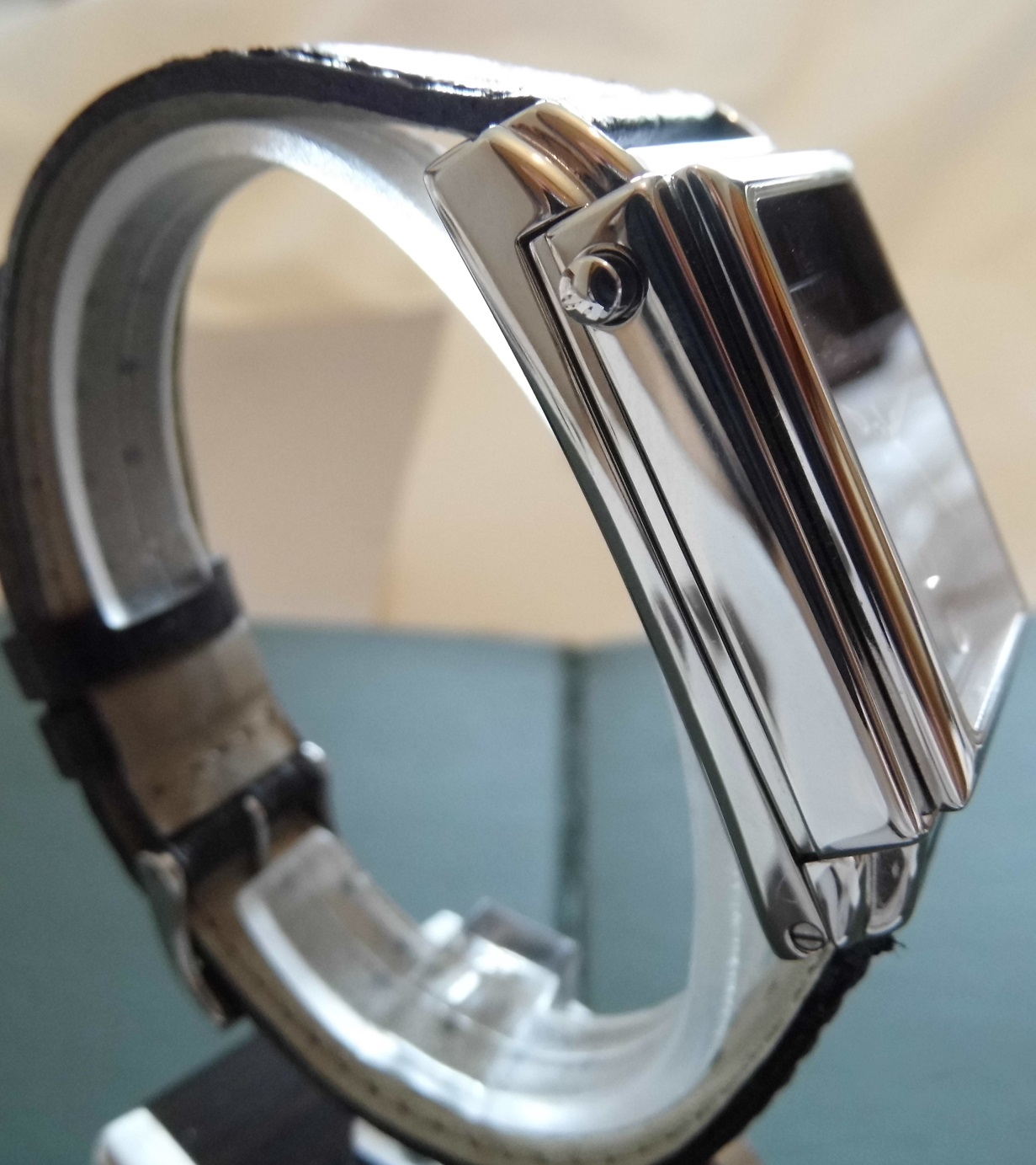 Rotary Elite Hinged Automatic, Blue Dial, Leather Strap