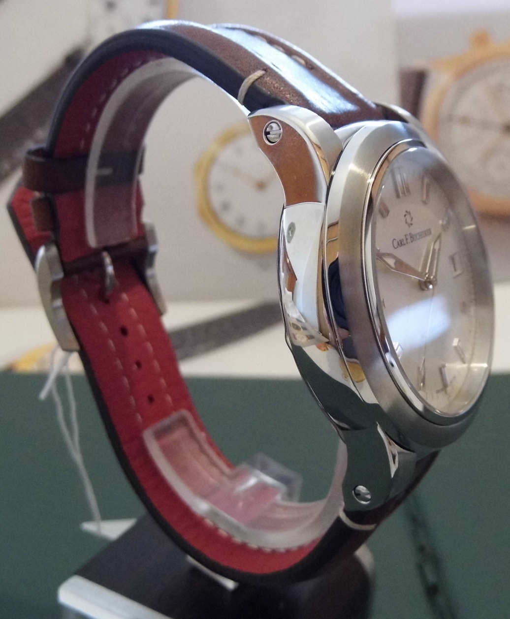 Carl F. Bucherer Patravi Autodate, Silver Dial, Leather Strap