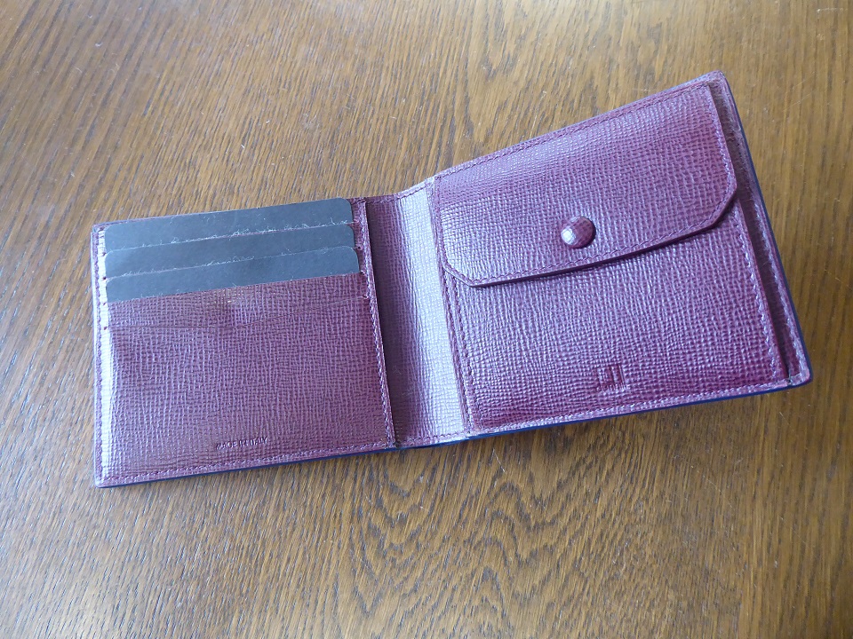 Alfred Dunhill Leather Bi Fold Wallet