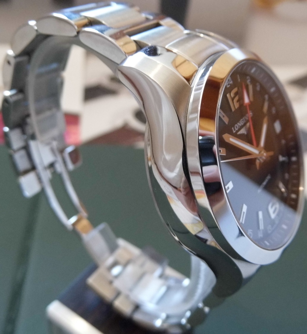 Longines Conquest GMT, Black Dial, Bracelet