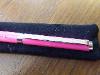 A Theo Fennell Pink Enamel & Stainless Steel Pen