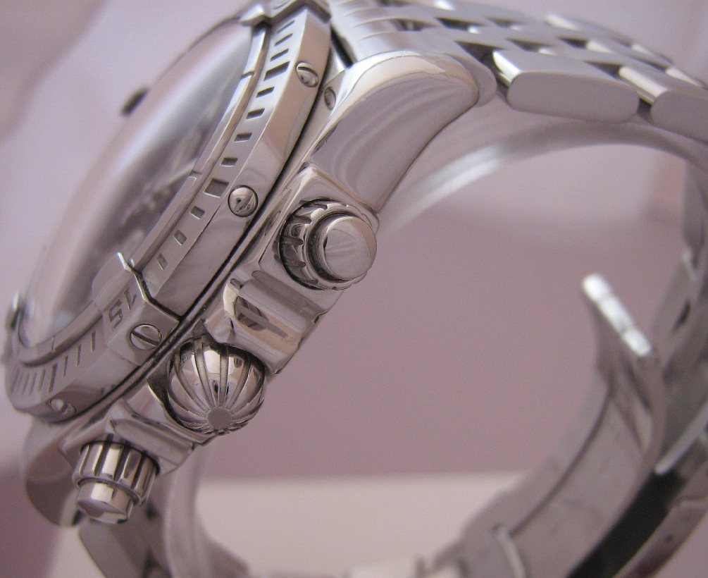 Breitling Chronomat Evolution, Black Dial, Steel Bracelet