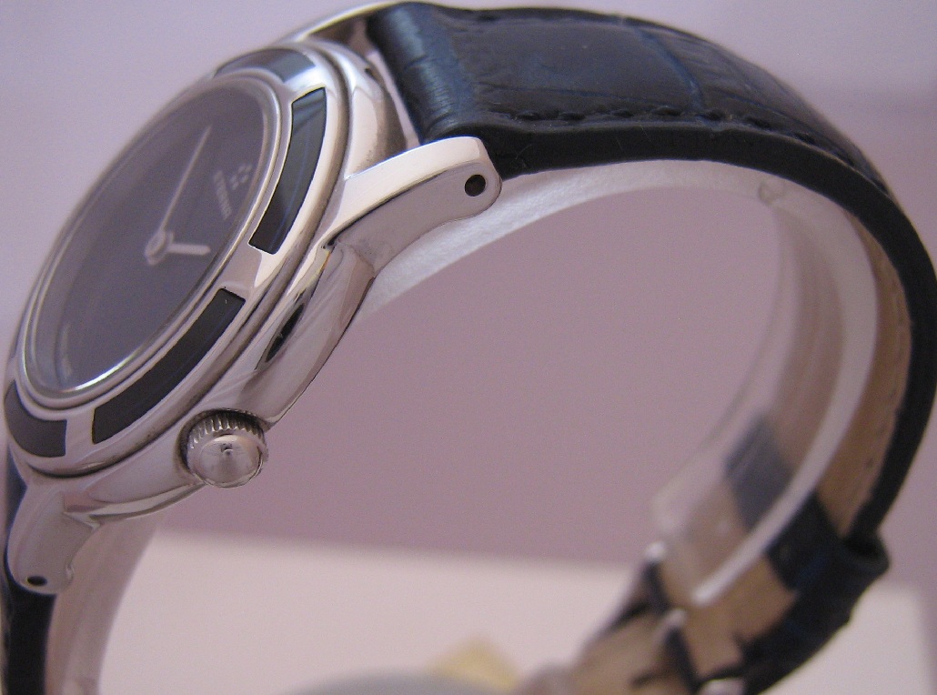 Eterna Galaxis Ladies, Blue Dial With Leather Strap