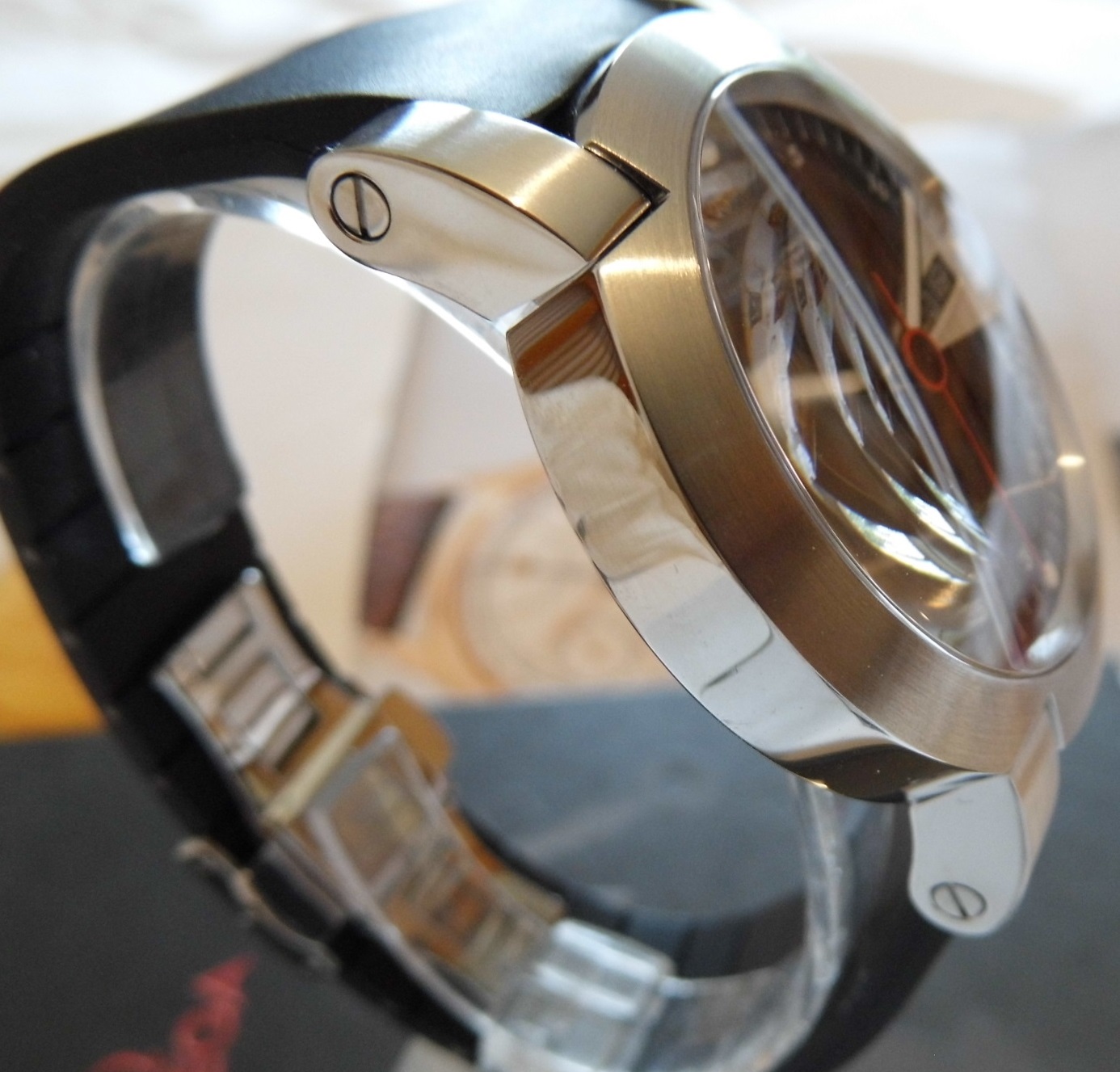 Xemex XE 5000 Day Date, Black Dial, Rubber Strap