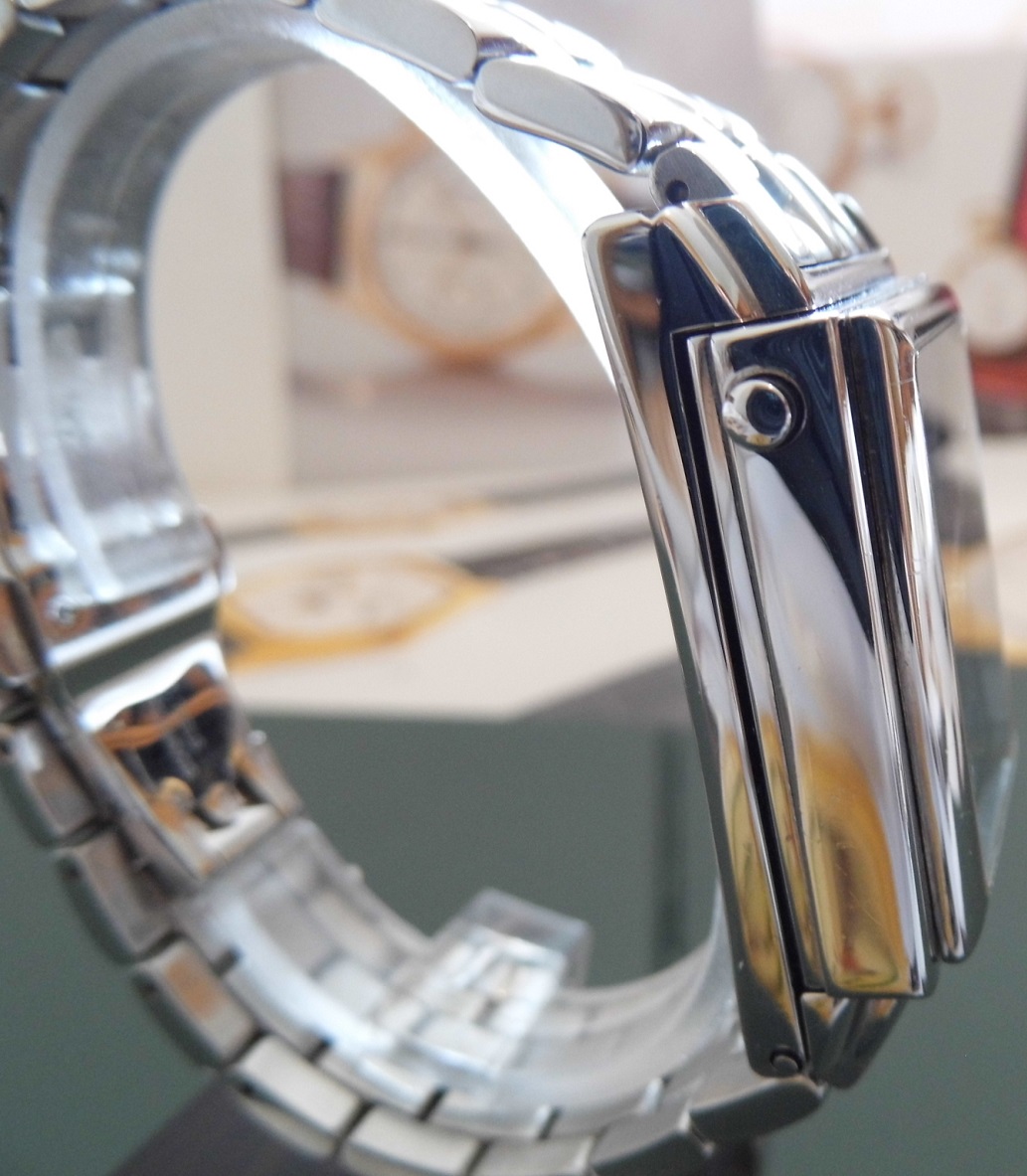 Rotary Elite Hinged Automatic, Blue Dial, Steel Bracelet