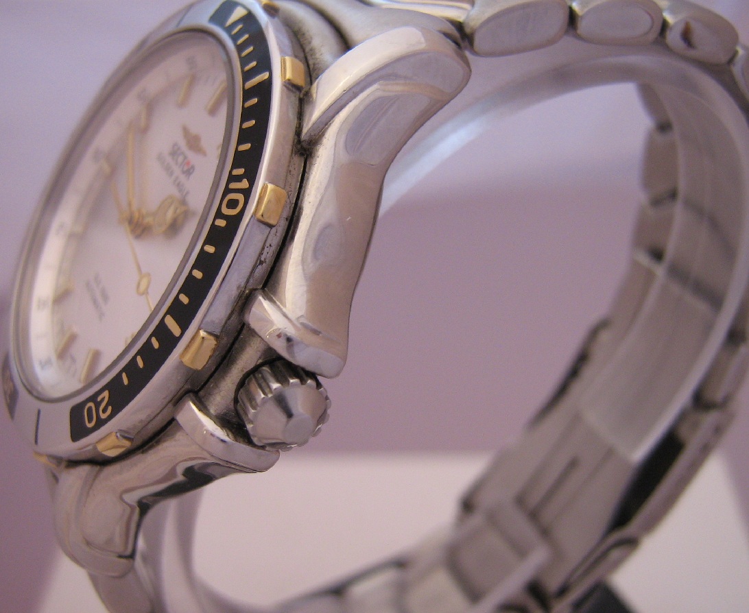 Sector Golden Eagle 1500, Silver Dial With Stainless Steel Bracelet