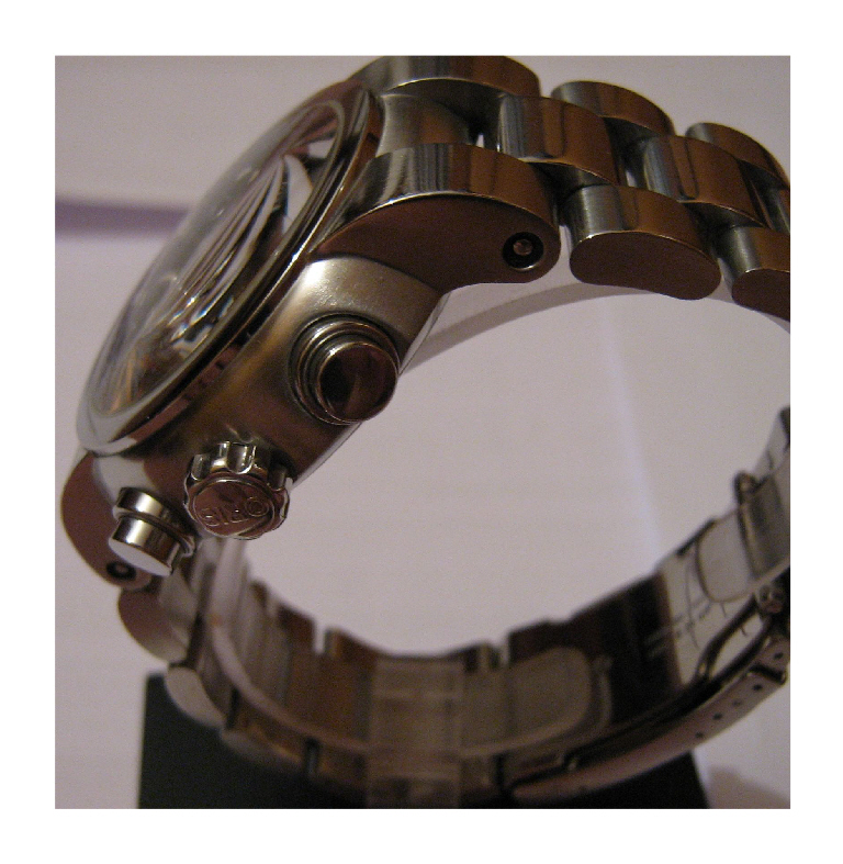 Used Oris TT1 Chronograph, Black Dial With Stainless Steel Bracelet