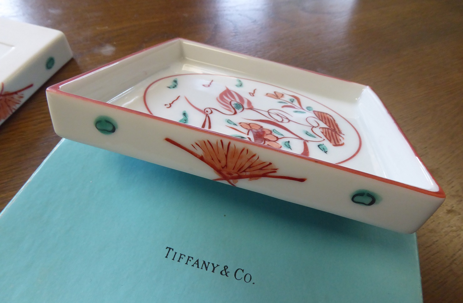 3 Tiffany & Co Hand Painted Porcelain Dishes