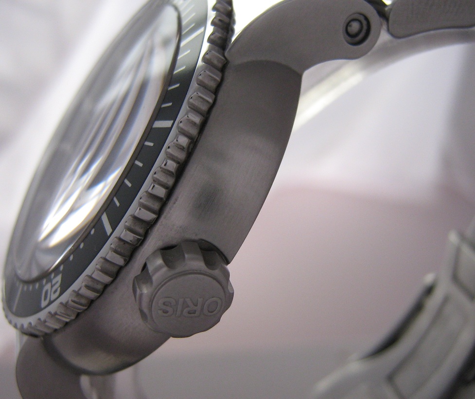 Oris TT1 Divers Watch, Black Dial With Steel Bracelet