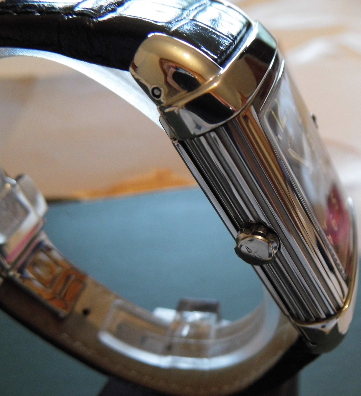 Rotary Revelation Reverso, Black & White Dials, Leather Strap