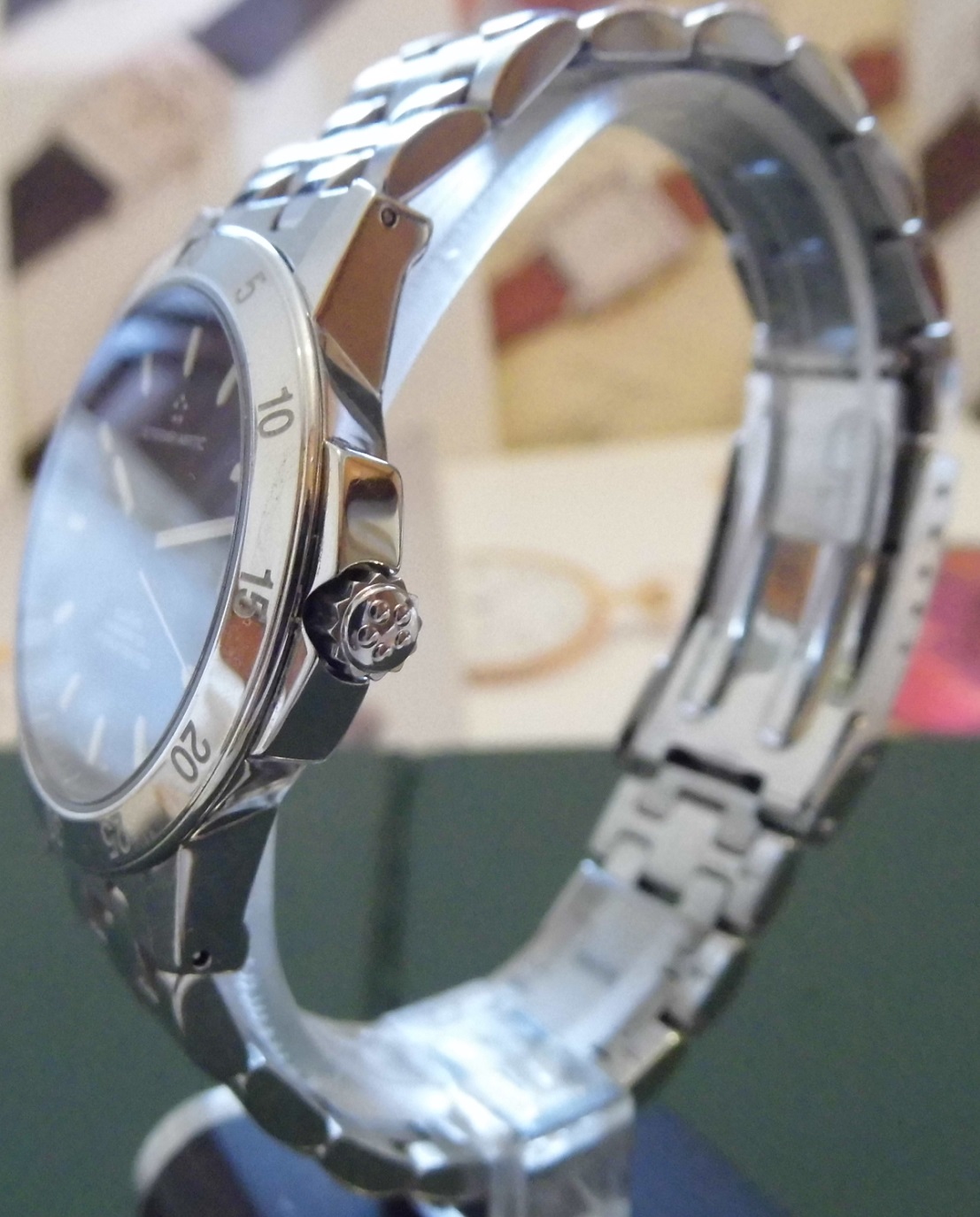 Eterna Kontiki Sport Chronometer, Black Dial, Bracelet