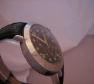 Eberhard & Co Postillon 8 Jours Handwinding Watch, Black Dial With Leather Strap