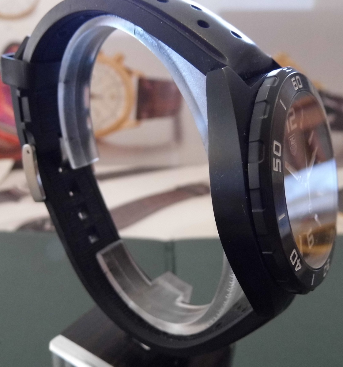 Tag Heuer Formula 1 Calibre 5 Automatic, Black Dial, Rubber Strap