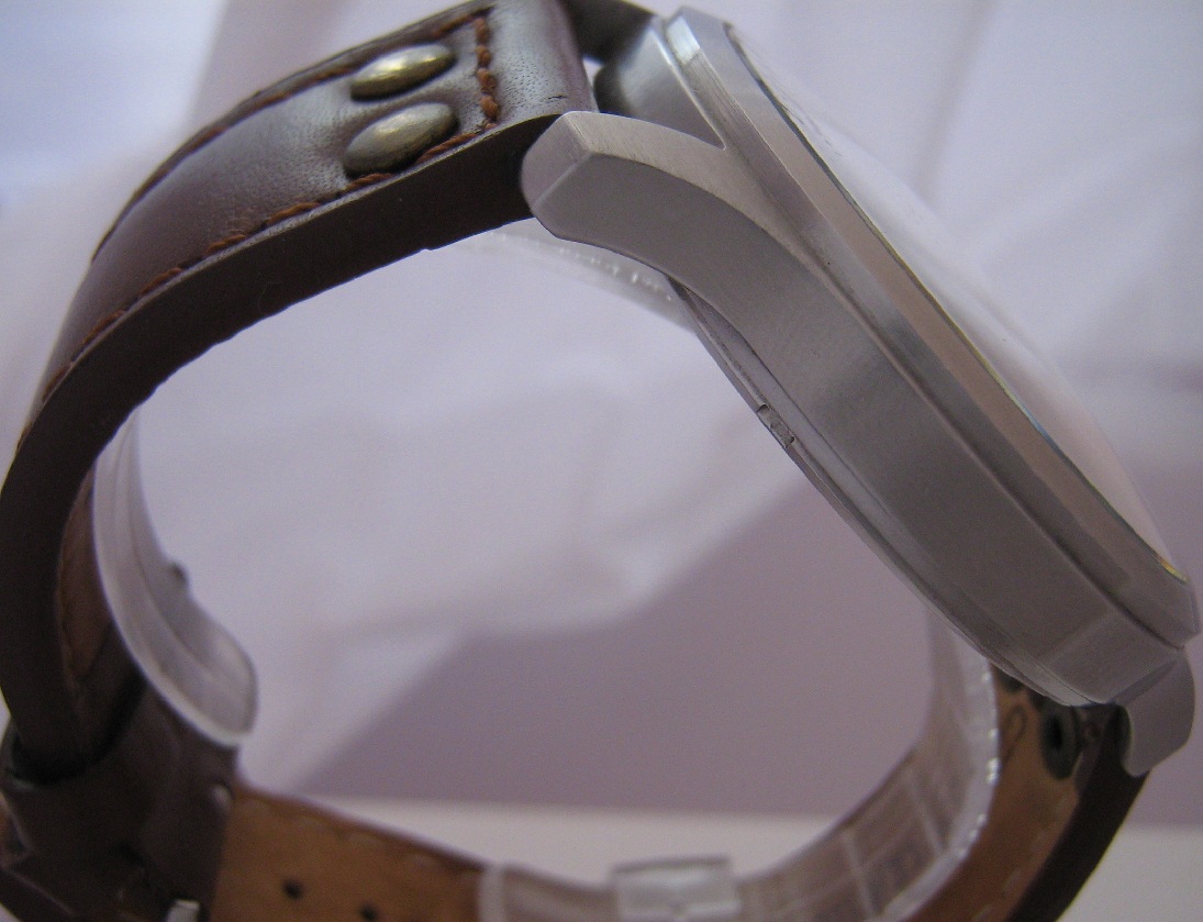 Azimuth Bombardier I, Black Dial With Leather Straps