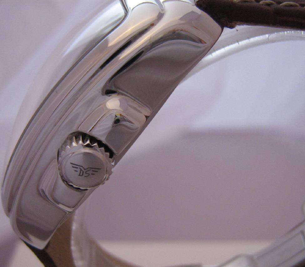 Dubey & Schaldenbrand Aquadyn, Black Dial With Leather Strap